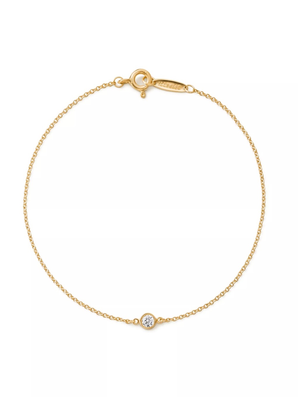 Tiffany & Co. Elsa Peretti® Diamonds by the Yard® Single Diamond Bracelet Gold